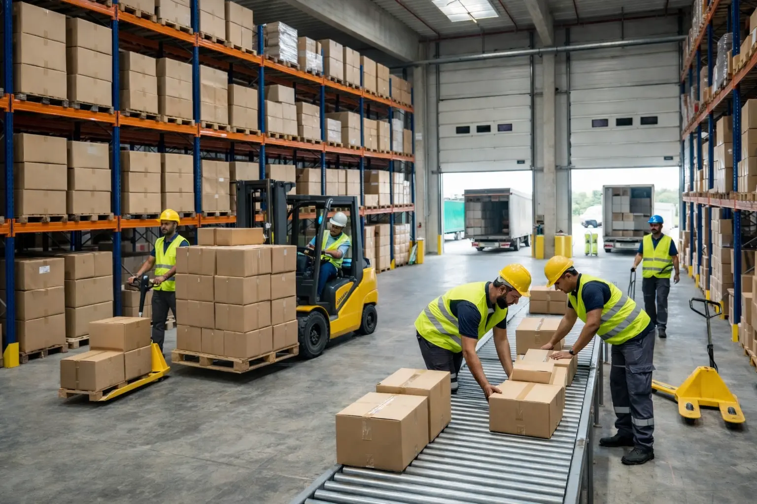 Warehouse operations supporting third party logistics and supply chain management
