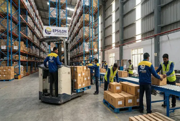 Warehousing services with logistics operations and warehouse storage management
